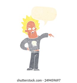 caricaturista chico con burbuja de habla