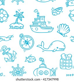 cartoon nautical background