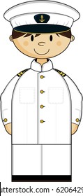 Cartoon Navy Officer