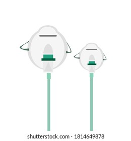 The cartoon of a nebulizer set on white background.