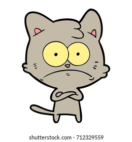 Cartoon Nervenkatze