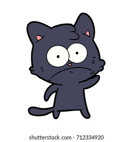 gato nervioso