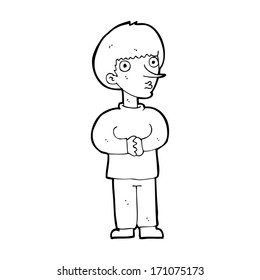 Cartoon-Nervenmann