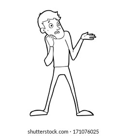 Cartoon-Nervenmann
