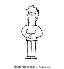 Cartoon-Nervenmann