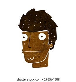 cartoon nervous man