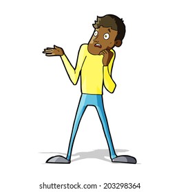 Cartoon-Nervenmann
