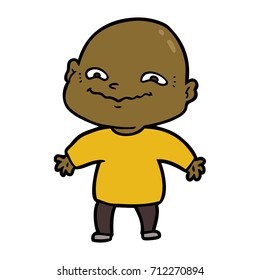 hombre nervioso de dibujos animados
