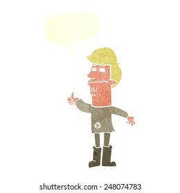 cartoon nervous man with speech bubble