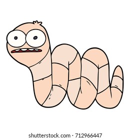 Cartoon Nervenwurm