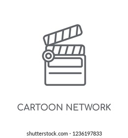 Cartoon network linear icon. Modern outline Cartoon network logo concept on white background from Cinema collection. Suitable for use on web apps, mobile apps and print media.
