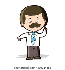 lector de caricaturas con idea