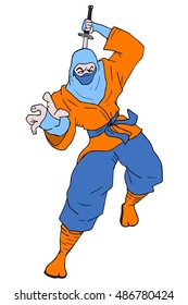 cartoon ninja character