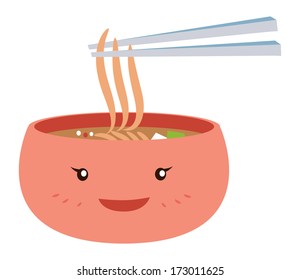 cartoon noodle