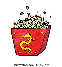 cartoon noodle box