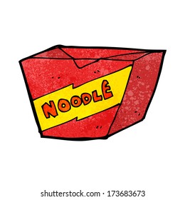 cartoon noodle box