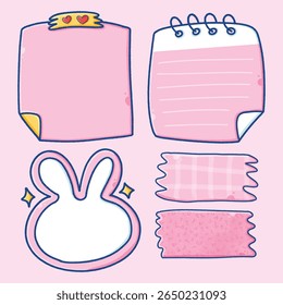 Cartoon Notepad with Adhesive Tape  sticky note  memo