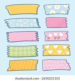 Cartoon Notepad with Adhesive Tape  sticky note  memo
