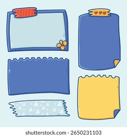 Cartoon Notepad with Adhesive Tape  sticky note  memo