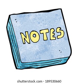 cartoon notes pad