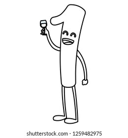 cartoon number one design