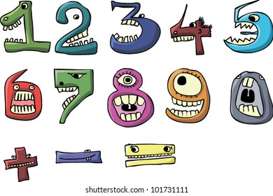 cartoon numbers