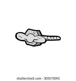 cartoon nut and bolt