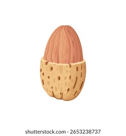 Design de porca de desenho animado. Moldura de snacks de nozes, avelã, noz, amêndoa e pistache moldura de polígono forma vetor plano ilustração. Quadro de borda Nuts