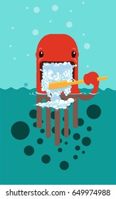 cartoon octopus