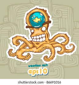 cartoon octopus