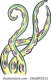 Cartoon octopus Tentacle Cthulhu Clipart
