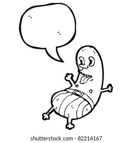 cartoon odd shaped man