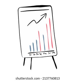 Ficha descriptiva de la oficina de caricaturas con infografía