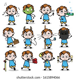 Cartoon Office Guy - Collection of Concepts Vector illustrations