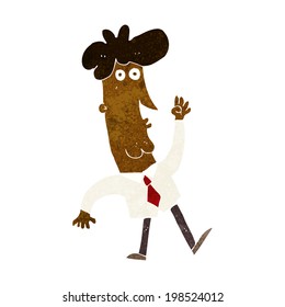 cartoon office man 