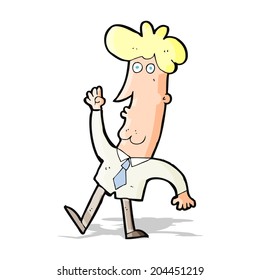 cartoon office man 