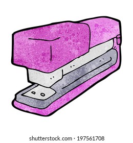 cartoon office stapler