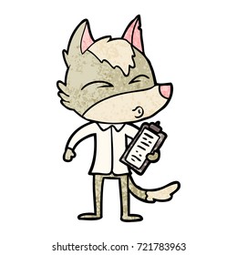 cartoon office wolf whistling