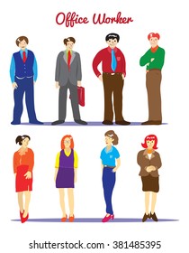 cartoon office worker