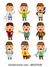 cartoon office worker