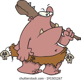 cartoon ogre holding a club