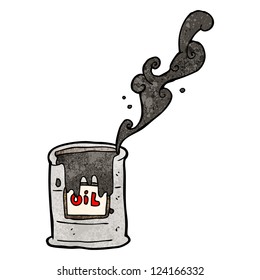 cartoon oil drum