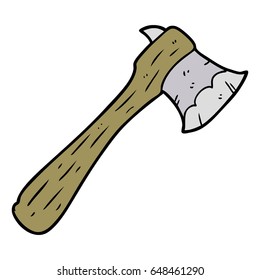 cartoon old axe