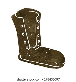 cartoon old boot