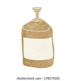 cartoon old bottle