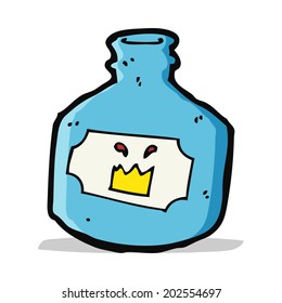 cartoon old bottle
