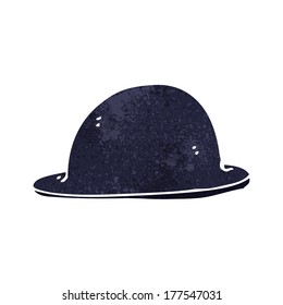 caricatura de sombrero antiguo de bowler