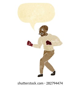 caricatura del viejo boxeador