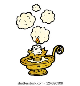vela vieja de dibujos animados