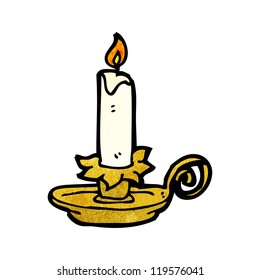 cartoon old candlestick
